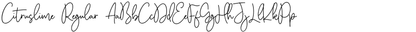 Citruslime Regular font