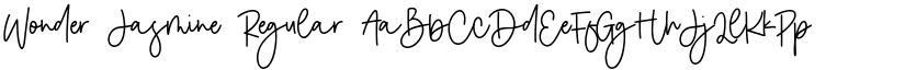 Wonder Jasmine Regular font