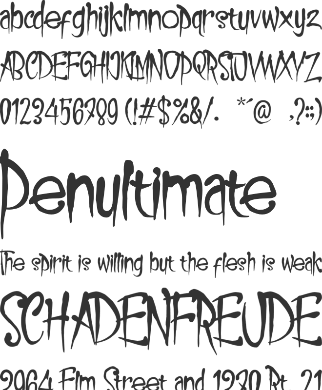 Realiztix font preview