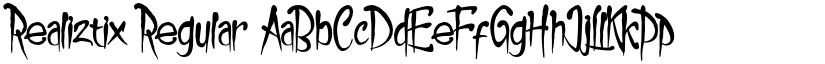 Realiztix Regular font