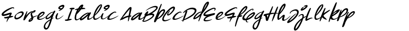 Forsegi Italic font