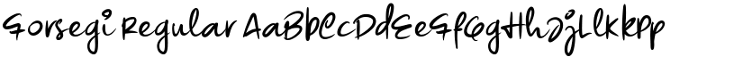 Forsegi Regular font