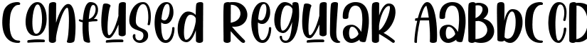Confused Regular font