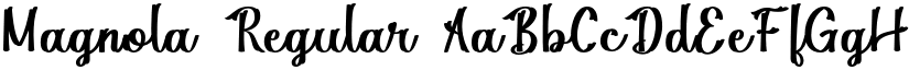 Magnola Regular font