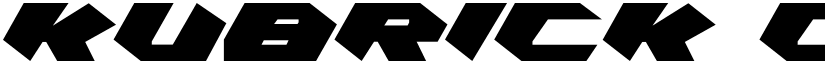Kubrick Condensed font