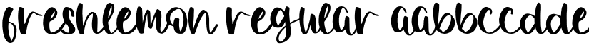 Freshlemon Regular font