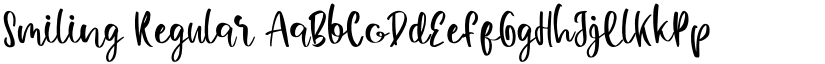 Smiling Regular font