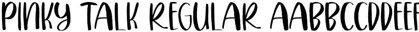 PINKY TALK Regular font