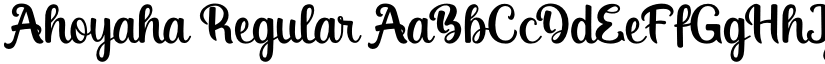 Ahoyaha Regular font