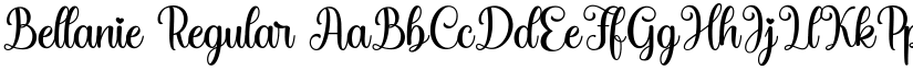 Bellanie Regular font