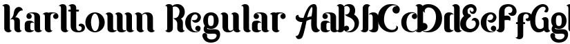 Karltown Regular font