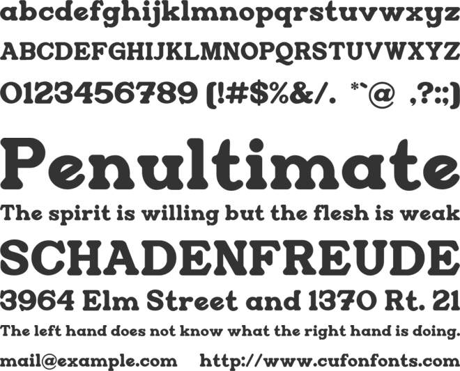 Restrick font preview