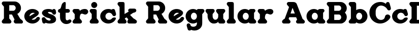Restrick Regular font
