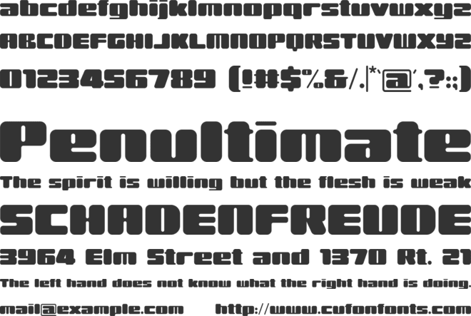 Rahovets font preview