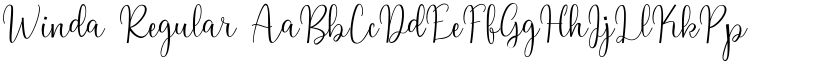 Winda Regular font