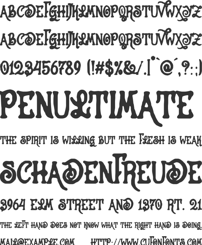 La Isla Tortuga font preview