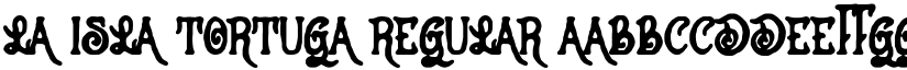 La Isla Tortuga Regular font
