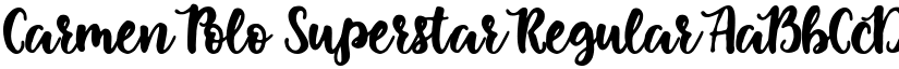 Carmen Polo Superstar Regular font