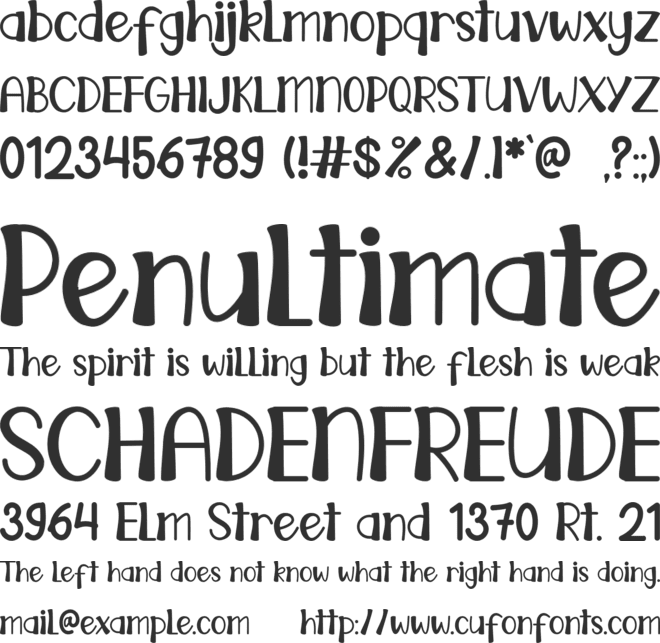 Antique Witch font preview