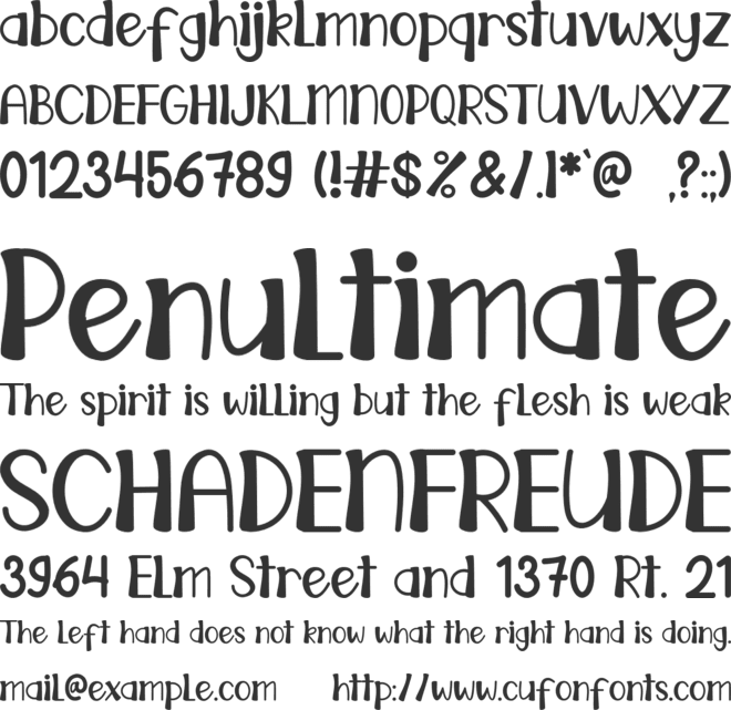 Antique Witch font preview
