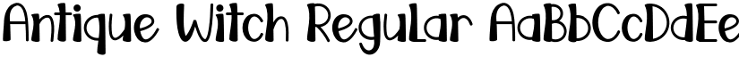 Antique Witch Regular font