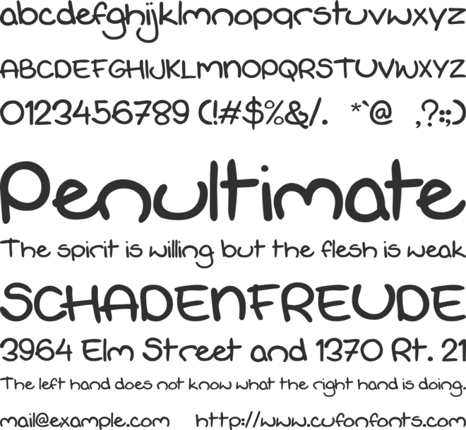 Kidplay font preview