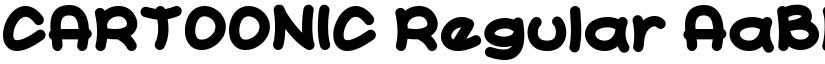 CARTOONIC Regular font