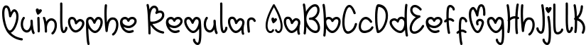 Quinlophe Regular font
