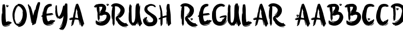 Loveya Brush Regular font