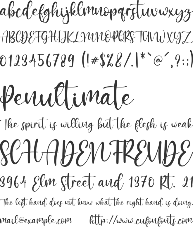 Faster Bottom font preview