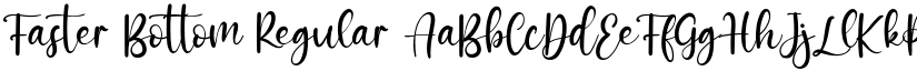Faster Bottom Regular font