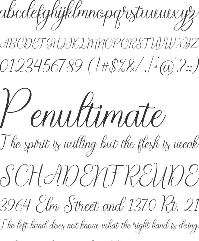 Belakonte font preview