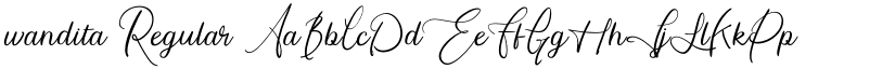 wandita Regular font