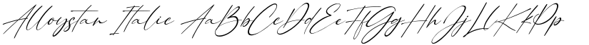 Alloystan Italic font