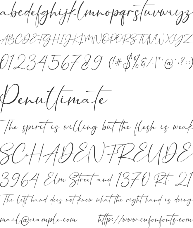 Alloystan font preview