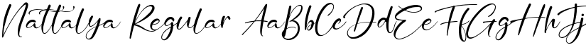 Nattalya Regular font