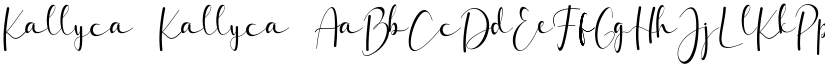 Kallyca Kallyca font
