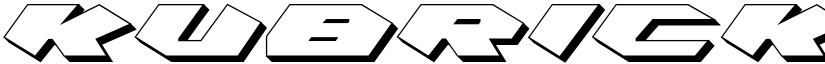 Kubrick Shadow font