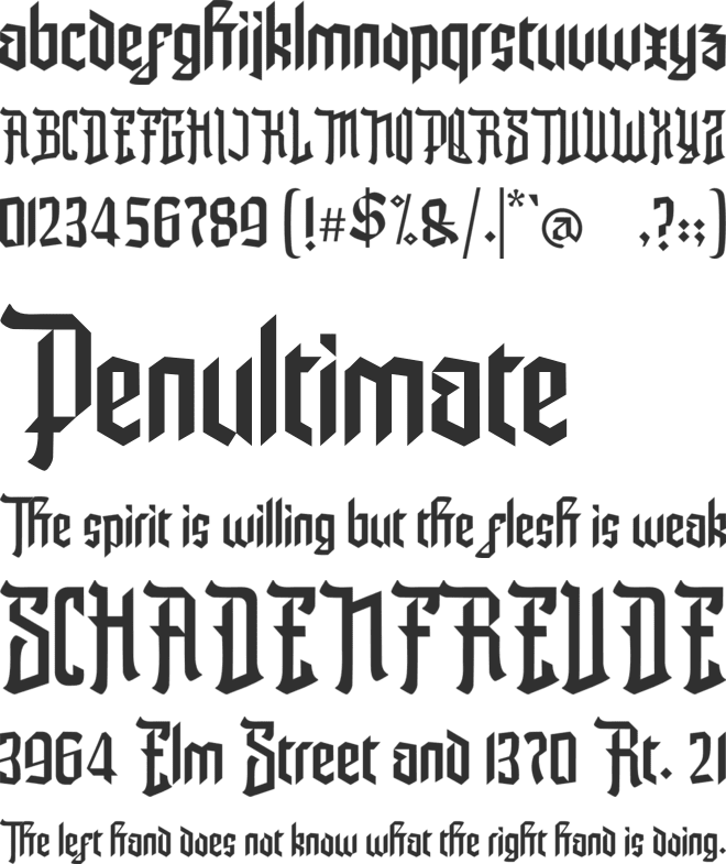 The Youthic font preview