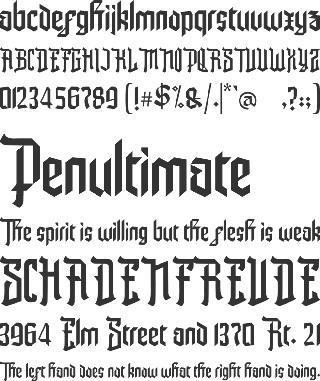 The Youthic font preview