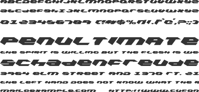 Kubrick font preview