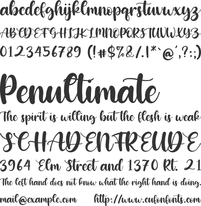 Dobbystar font preview