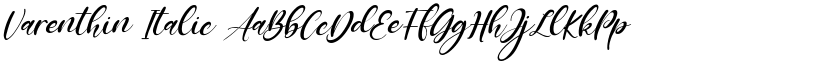 Varenthin Italic font