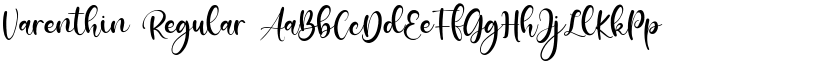 Varenthin Regular font
