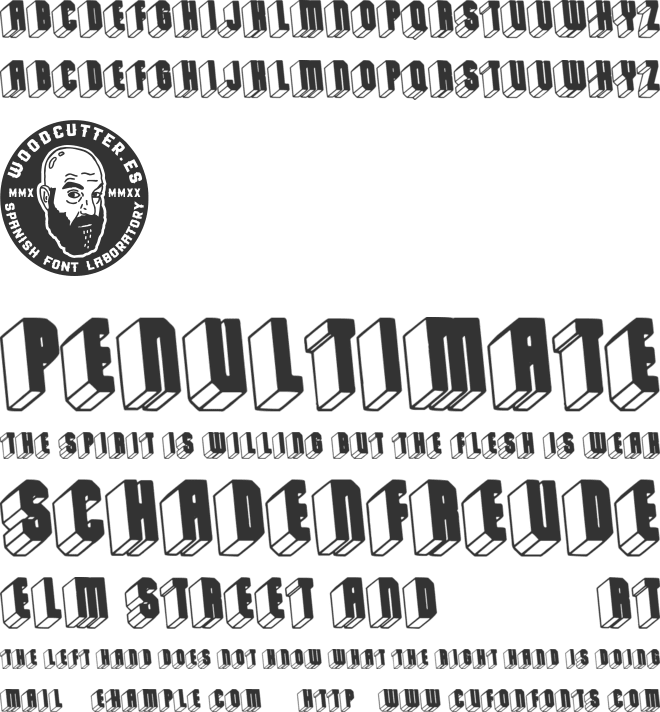 New Dimension font preview