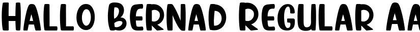 Hallo Bernad Regular font