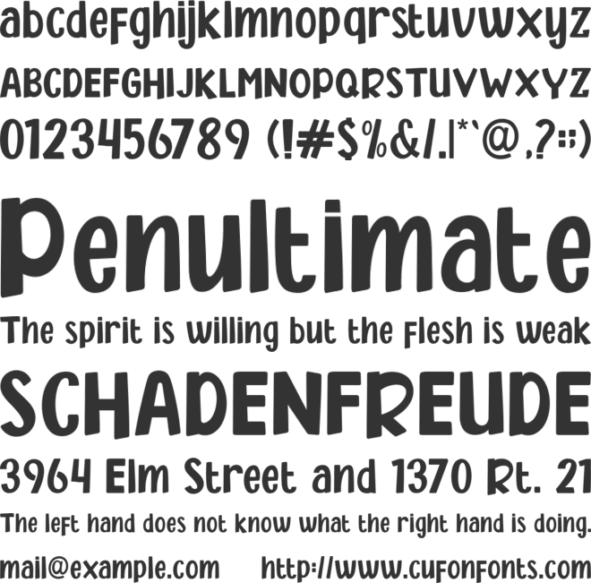 Ranked Hockey font preview