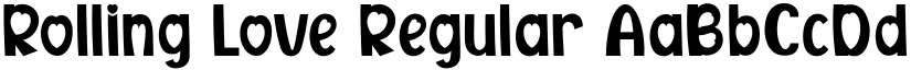 Rolling Love Regular font