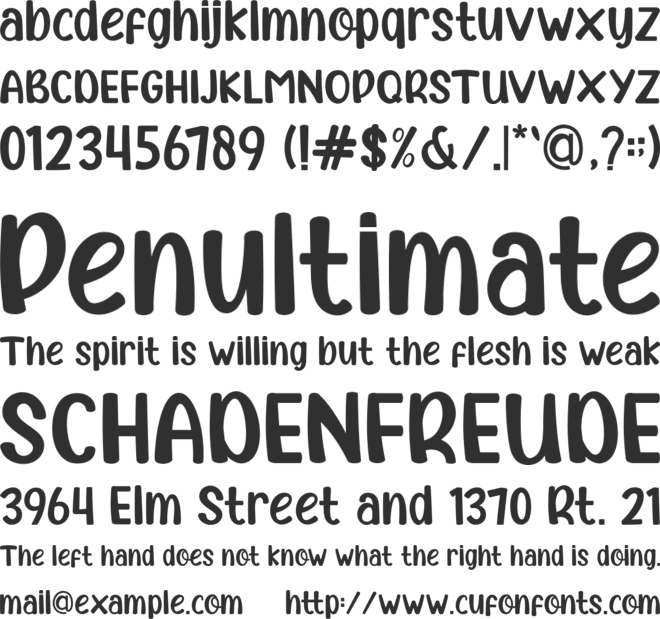 Amoeba Square font preview