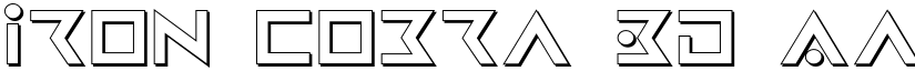 Iron Cobra 3D font